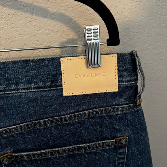 Everlane The 90's Cheeky Buttonfly Denim Jean Med Wash Blue 33 ankle NEW - Picture 6 of 9